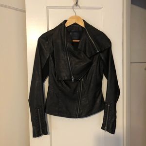 Blank NYC Vegan Faux Black Leather Jacket XS